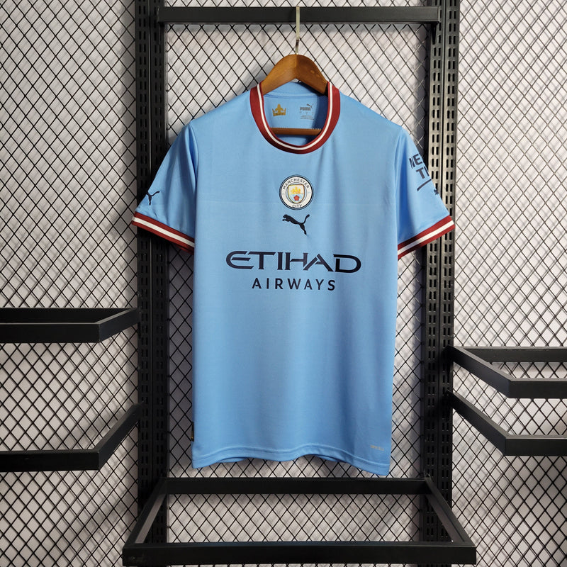 CAMISA DO MANCHESTER CITY 22/23 AZUL TRADICIONAL