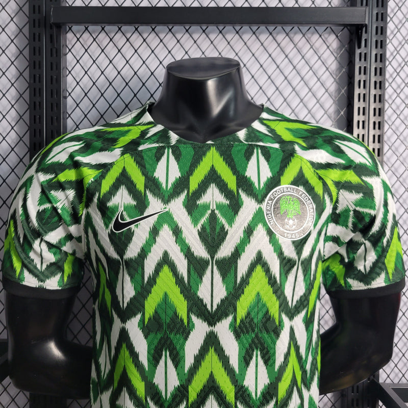 CAMISA DA SELEÇÃO DA NIGÉRIA 22/23 BRANCO E VERDE VERSÃO PLAYER