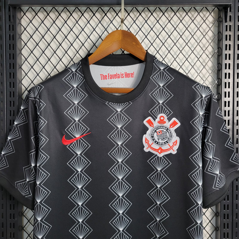 CAMISA DO CORINTHIANS 23/24 TREINO BLACK EDIÇÃO ESPECIAL