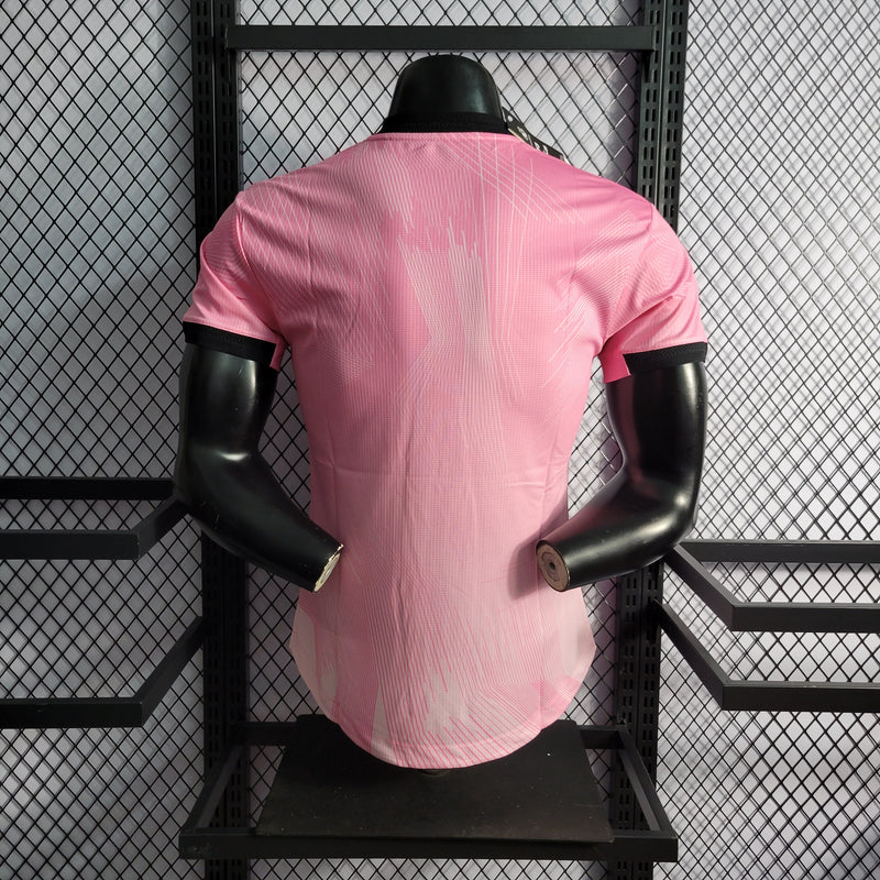 CAMISA DO REAL MADRID 22/23 PINK VERSÃO PLAYER