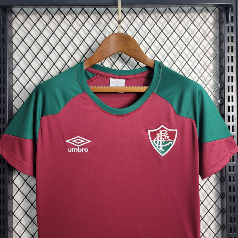 CAMISA FEMININA DO FLUMINENSE 23/24 VERMELHO E VERDE