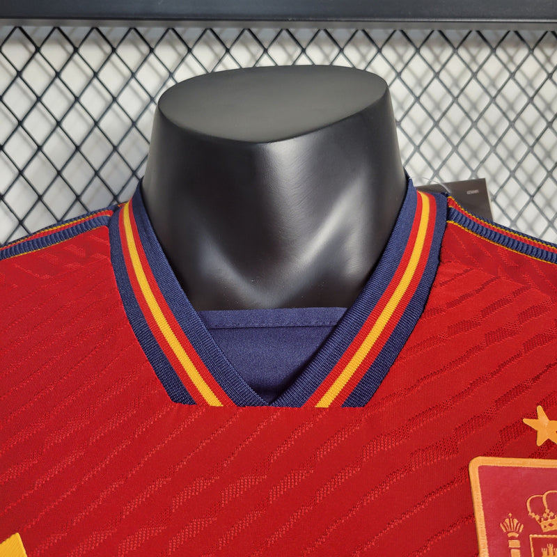 CAMISA DA SELEÇÃO DA ESPANHA 22/23 VERMELHO VERSÃO PLAYER