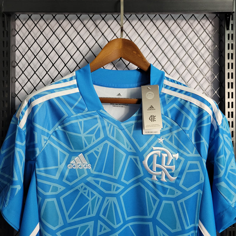 CAMISA DO FLAMENGO 22/23 AZUL GOLEIRO TREINO