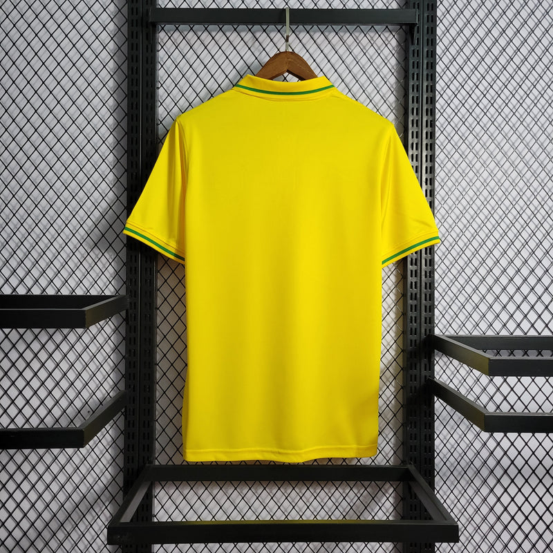 CAMISA DA SELEÇÃO DO BRASIL 22/23 POLO AMARELO