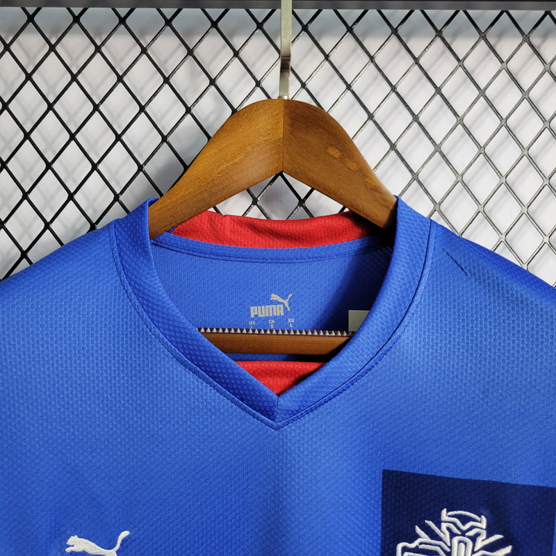 CAMISA DA SELEÇÃO DA ISLÂNDIA 22/23 AZUL